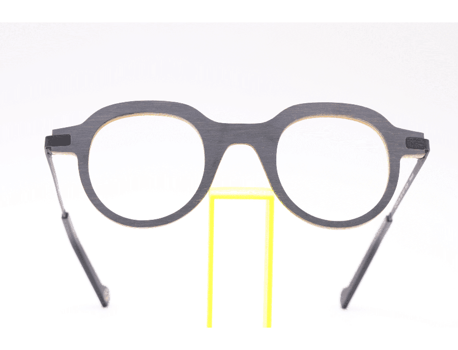 Lunettes de vue mixte CLEMENT LUNETIER EUGENE CHENE CENDRE