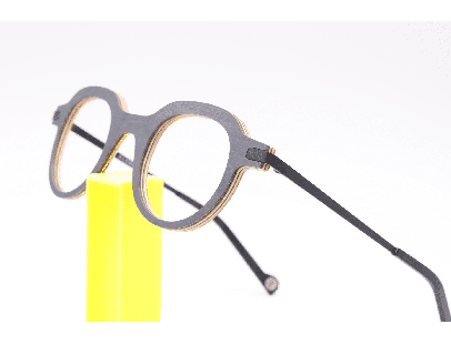 Lunettes de vue mixte CLEMENT LUNETIER EUGENE CHENE CENDRE