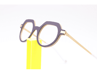 Lunettes de vue mixte CLEMENT LUNETIER PRISMA 28 AUBERGINE