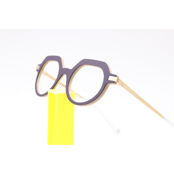 Lunettes de vue mixte CLEMENT LUNETIER PRISMA 28 AUBERGINE – Valenciennes