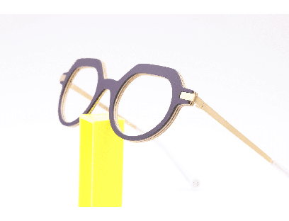 Lunettes de vue mixte CLEMENT LUNETIER PRISMA 28 AUBERGINE