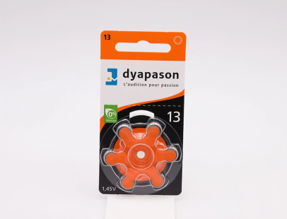 Piles auditives DYAPASON 13 X6 PILES DYAPASON RAYOVAC X6 (DYA) - Catal
