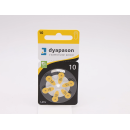 Piles DYAPASON 10 X6 RAYOVAC X6 (DYA)